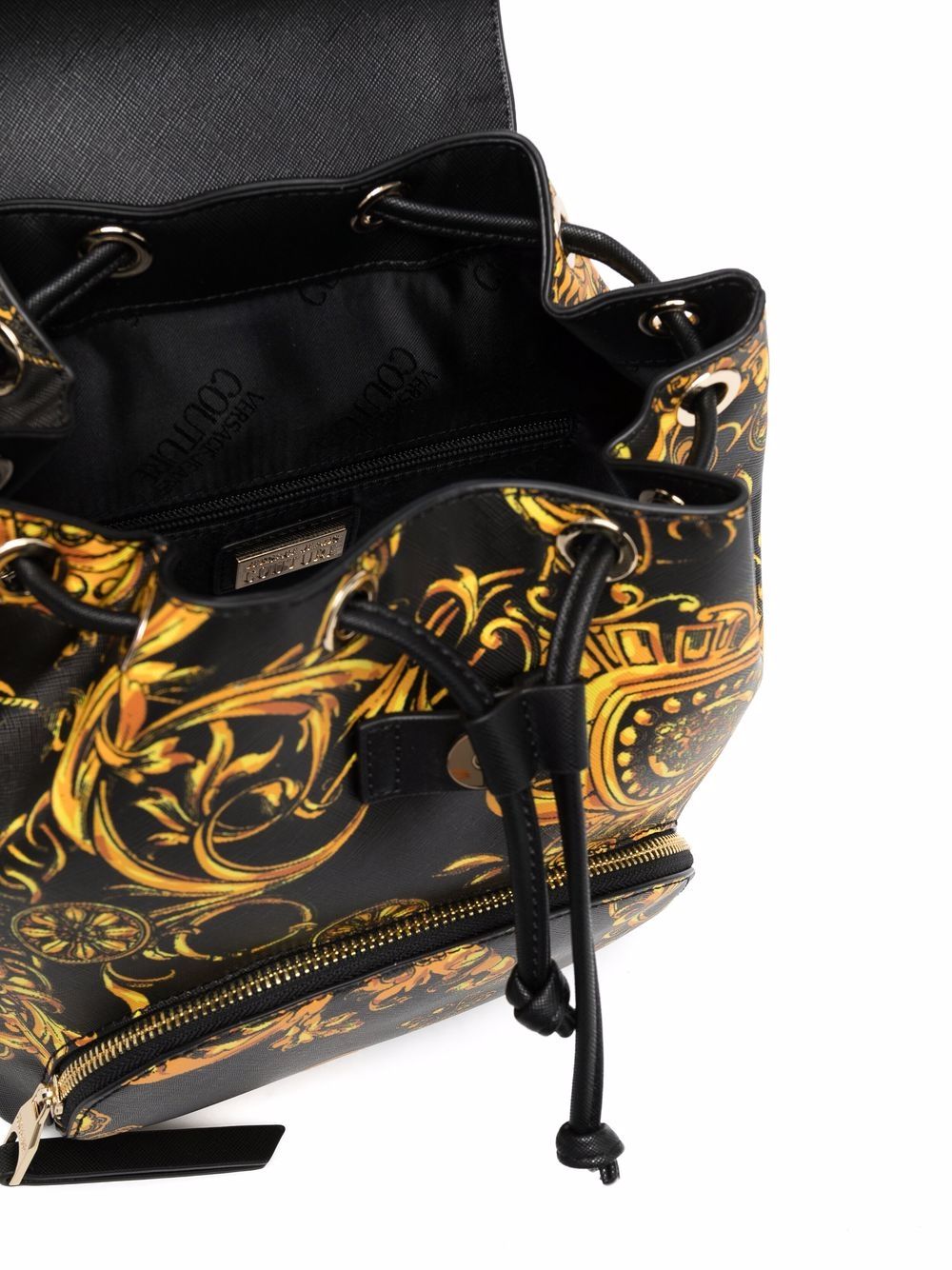 VERSACE WOMEN Baroque Print Backpack Black – MAISONDEFASHION.COM