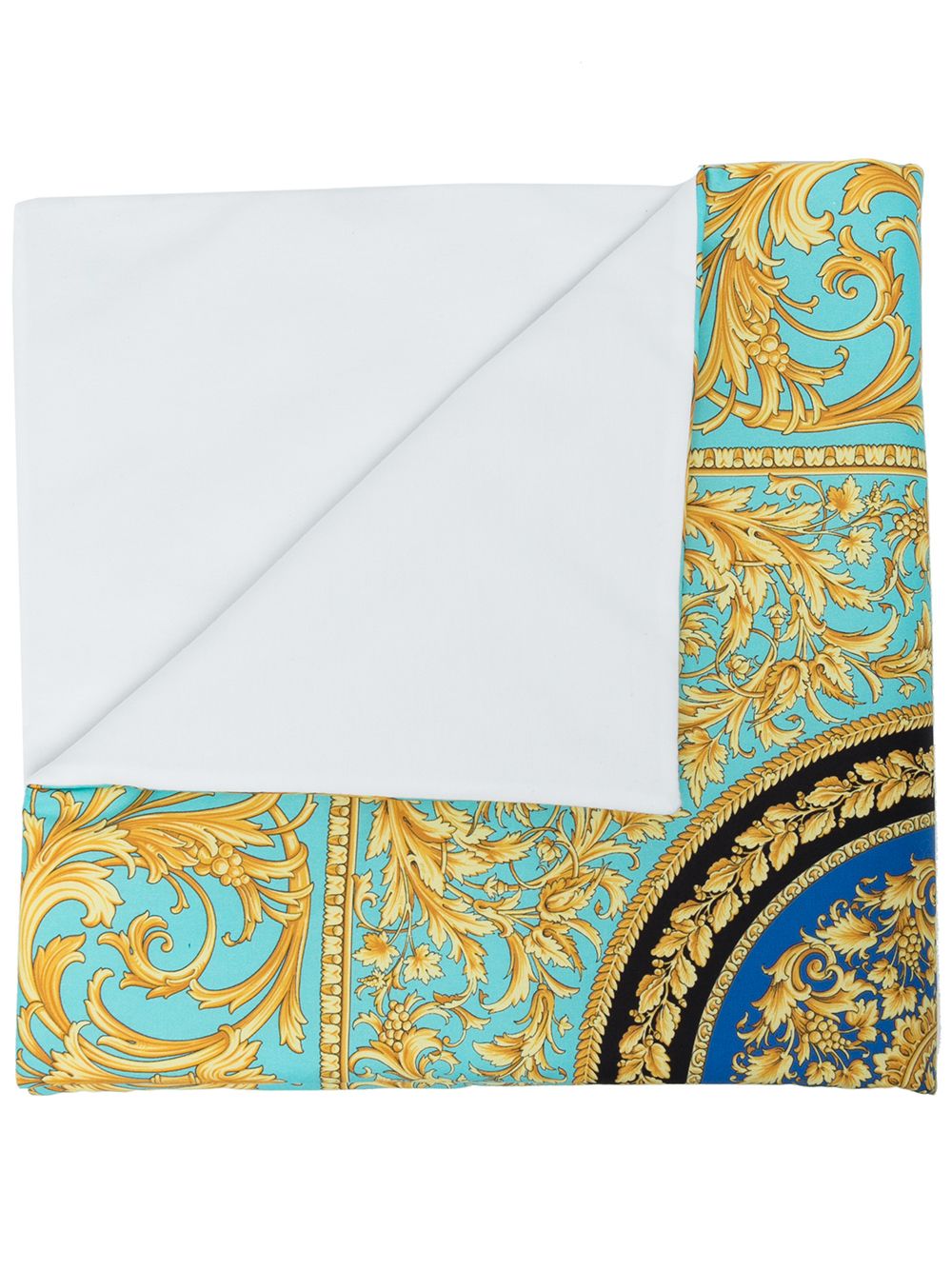 Versace Kids Baroque Pattern-print Blanket - MAISONDEFASHION.COM