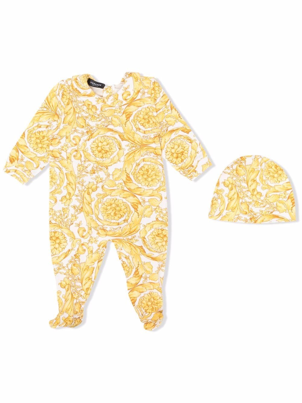 VERSACE BABY Barocco-print Pajamas - MAISONDEFASHION.COM