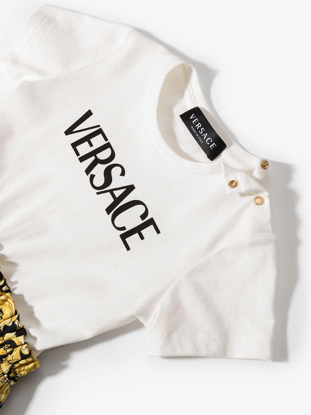 VERSACE BABY Barocco-skirt T-shirt Dress - MAISONDEFASHION.COM
