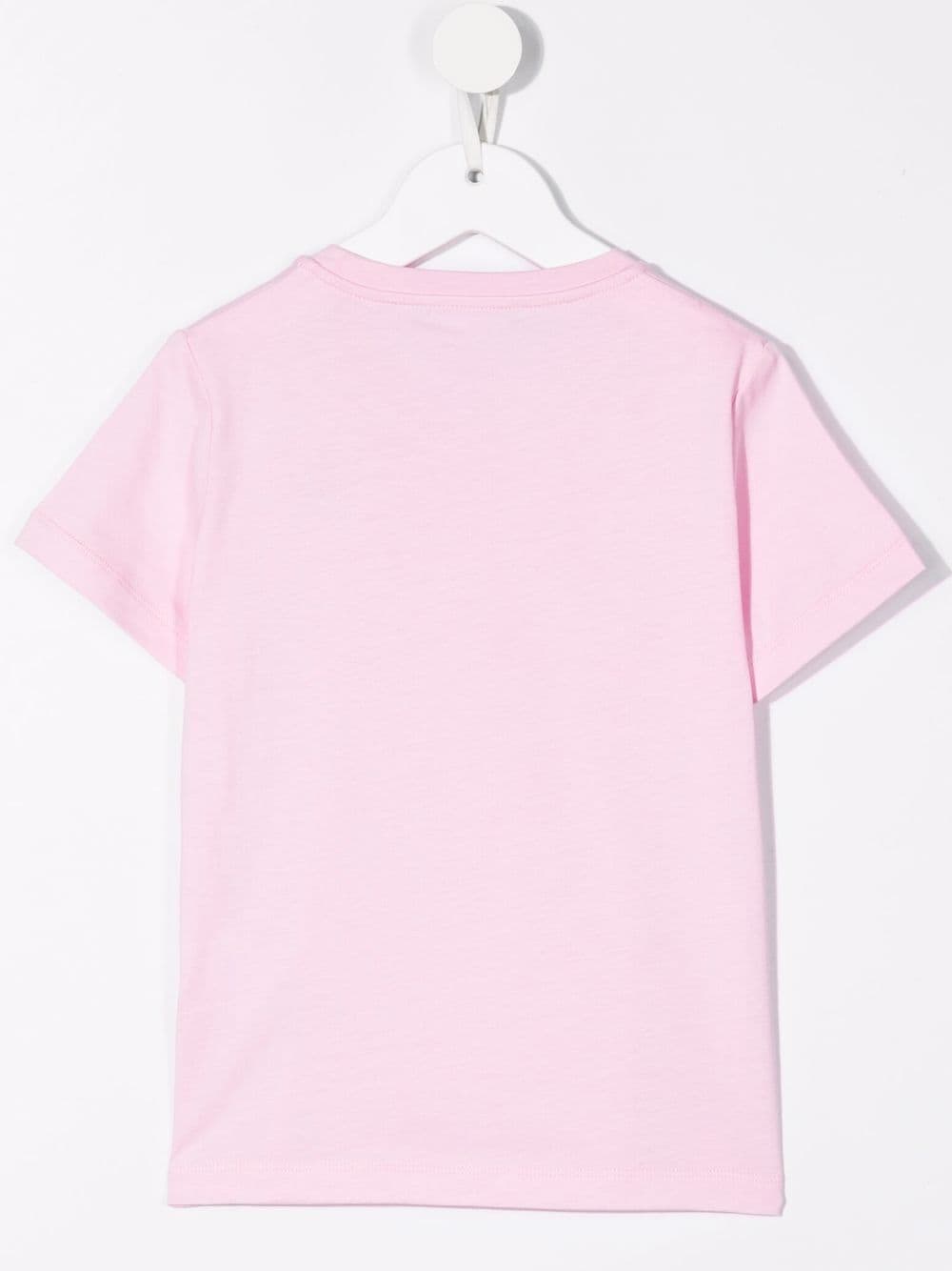 VERSACE KIDS Medusa-patch T-shirt Pink - MAISONDEFASHION.COM