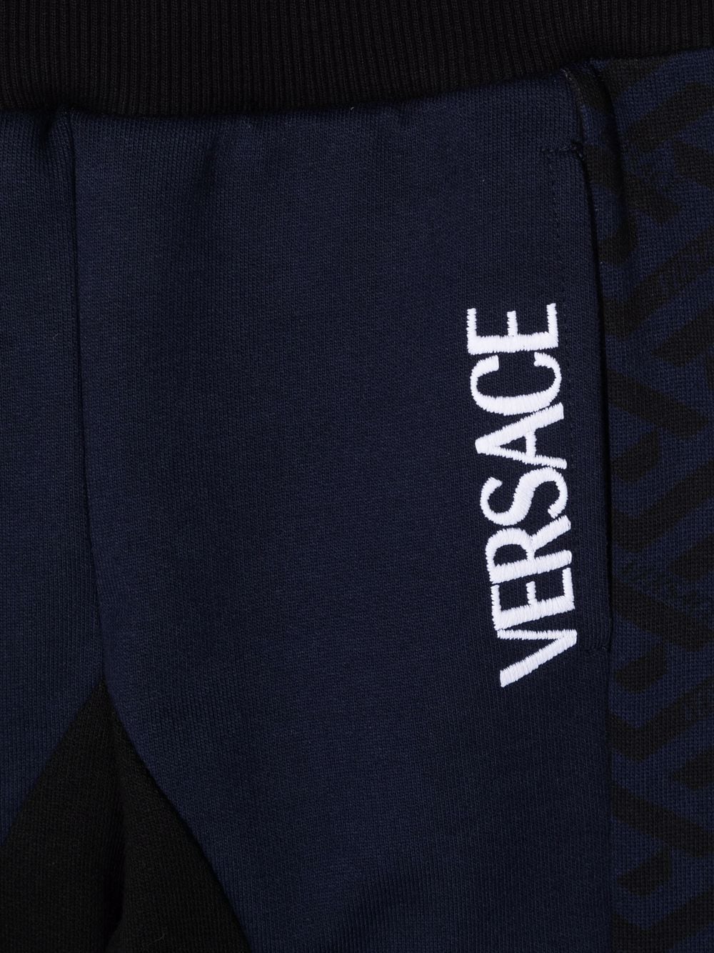 VERSACE KIDS Logo-print Trousers - MAISONDEFASHION.COM