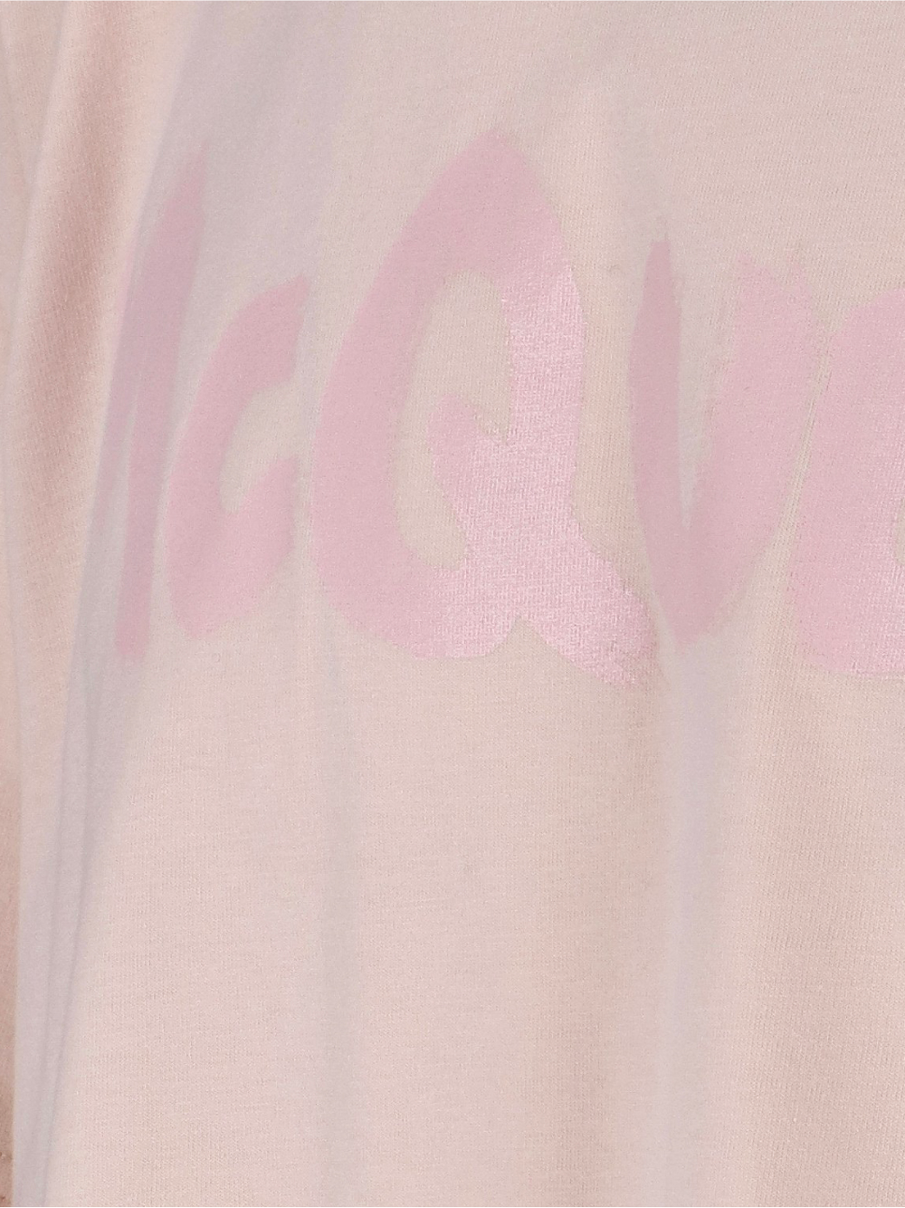 ALEXANDER MCQUEEN Logo-print Cotton T-shirt Light Pink - MAISONDEFASHION.COM