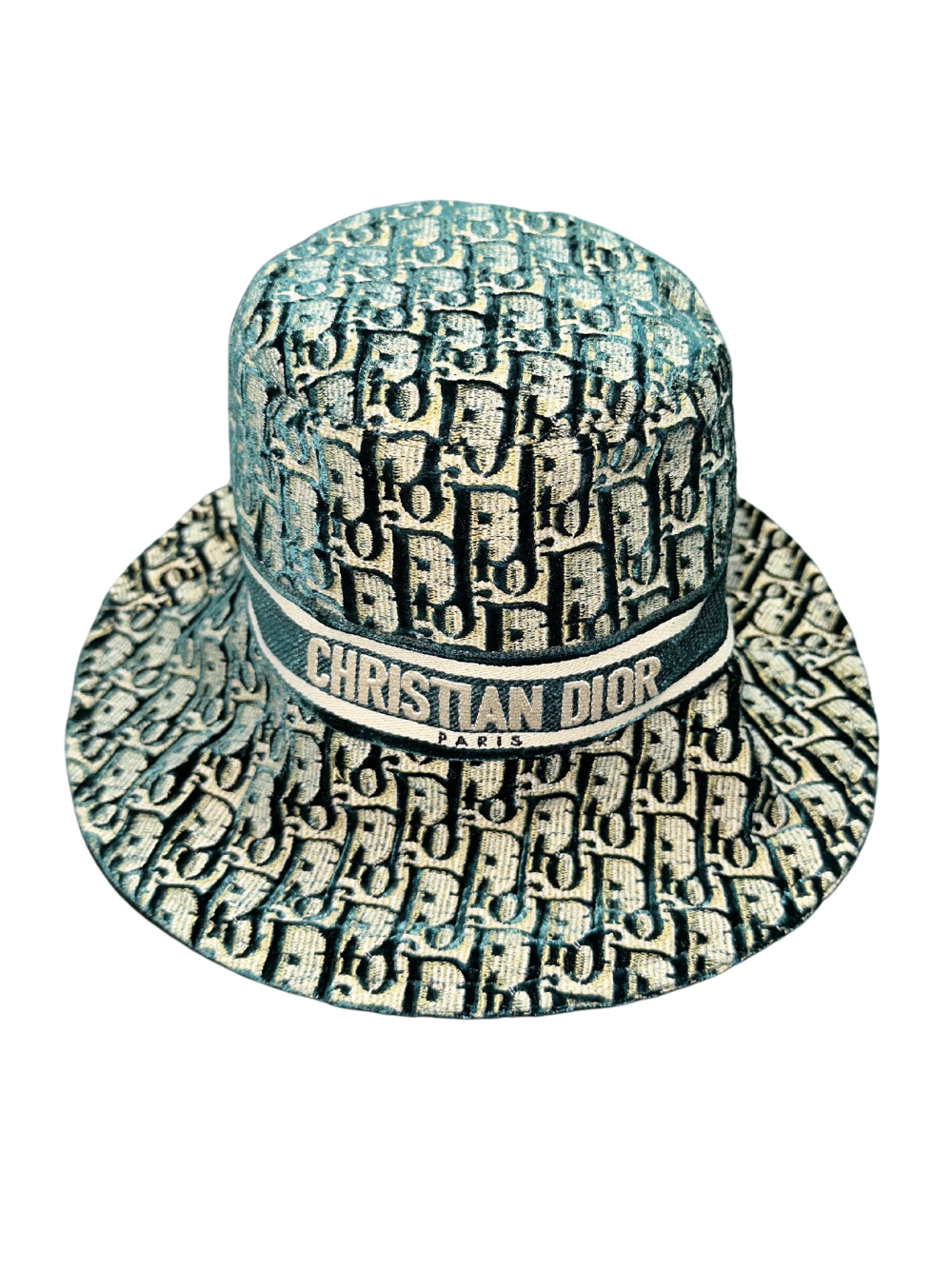 DIOR Pre-Loved Oblique Brim Bucket Hat - MAISONDEFASHION.COM