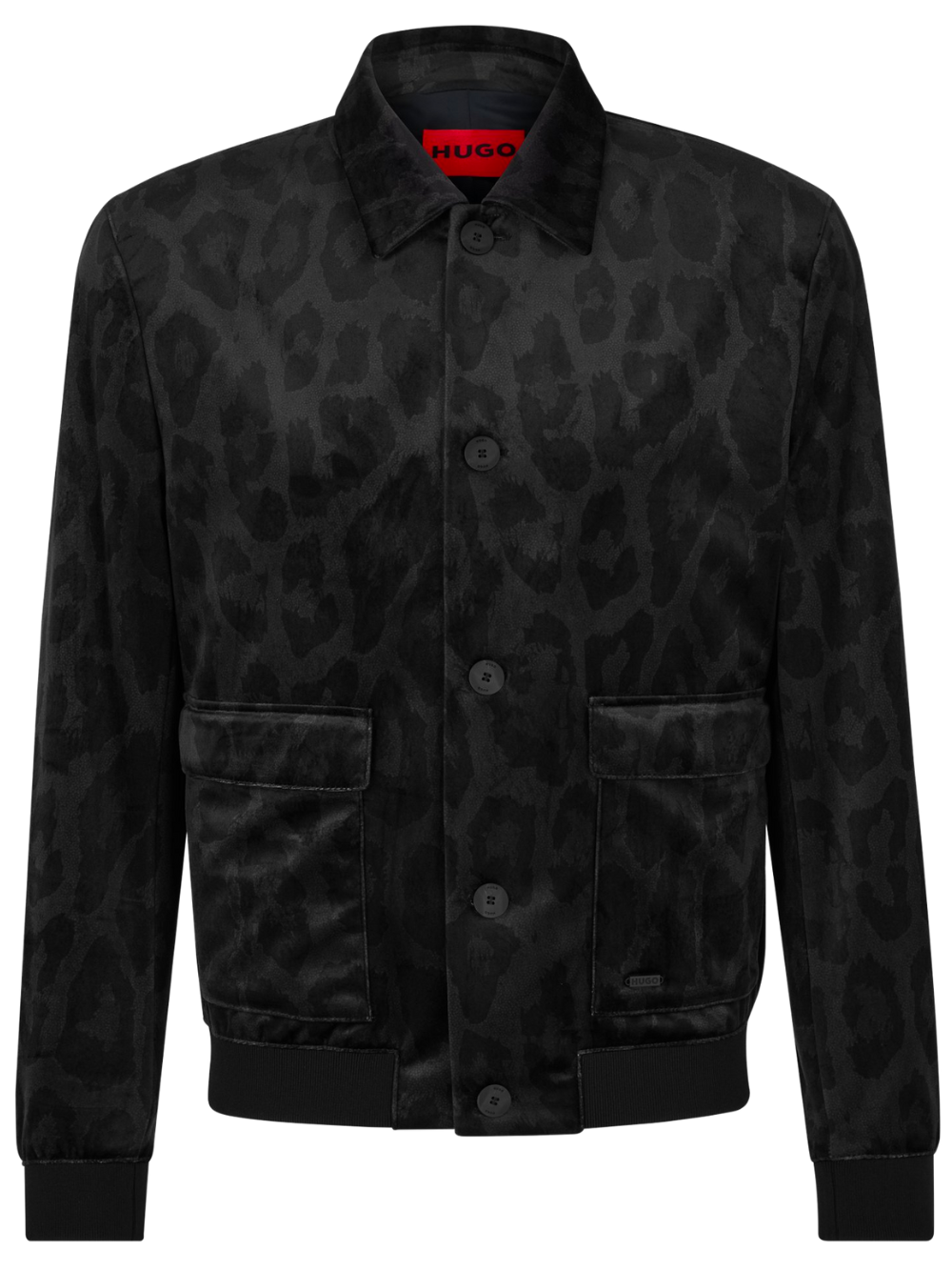 HUGO Slim-fit Jacket Black - MAISONDEFASHION.COM