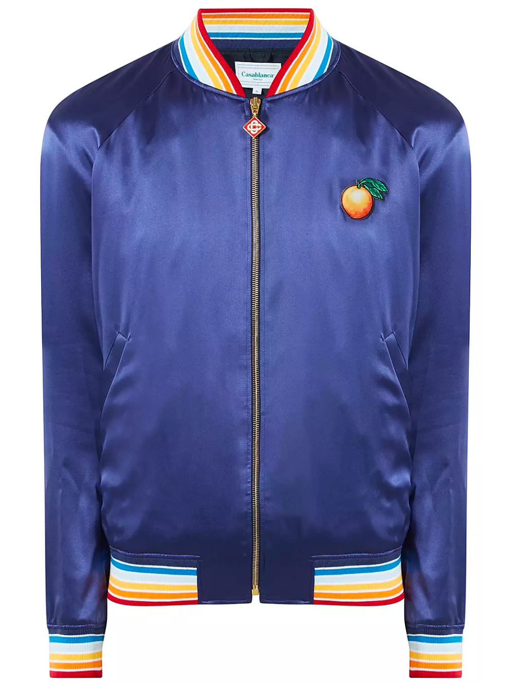 CASABLANCA Casa Talisman Patch Souvenir Jacket Navy - MAISONDEFASHION.COM