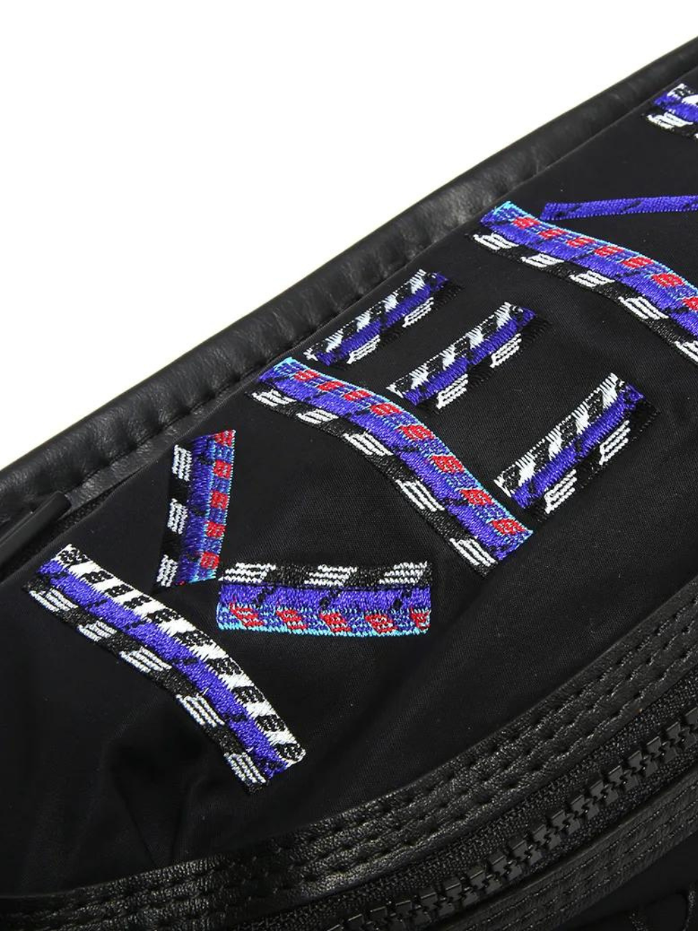 KENZO Leather Cord Logo Crossbody Bag - MAISONDEFASHION.COM