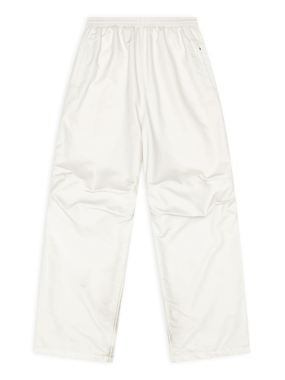 BALENCIAGA Sporty B Oversized Tracksuit Pants White - MAISONDEFASHION.COM