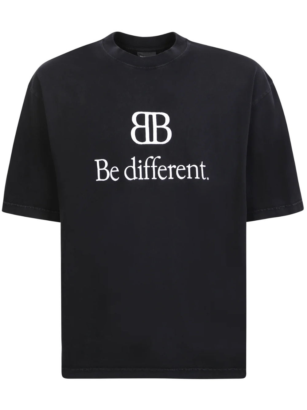 BALENCIAGA BB Be Different Printed T-shirt Black – MAISONDEFASHION.COM