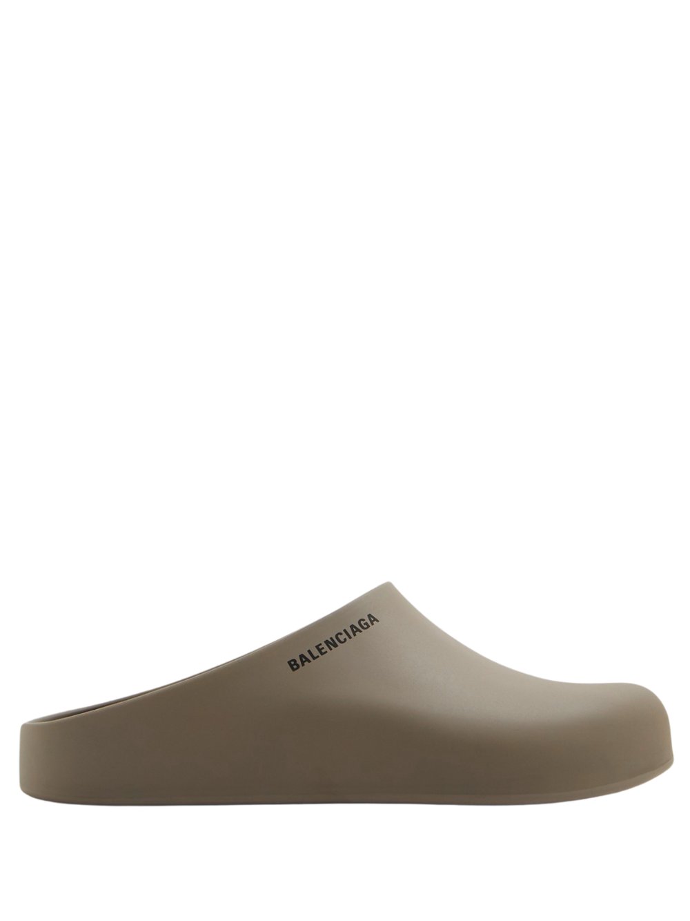 BALENCIAGA Rubber Logo-print Slides Green - MAISONDEFASHION.COM