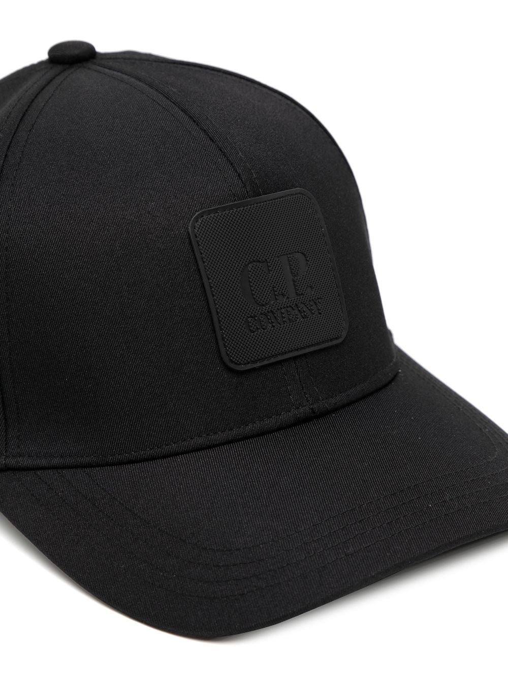 C.P. COMPANY Logo Patch Cap Black - MAISONDEFASHION.COM