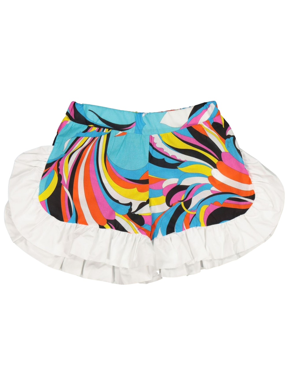 EMILIO PUCCI KIDS multicolour pattern frille skirt - MAISONDEFASHION.COM