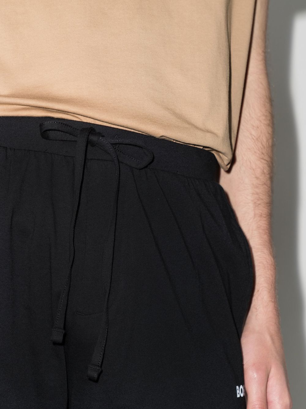BOSS Fashion Side-stripe Track Shorts Black - MAISONDEFASHION.COM