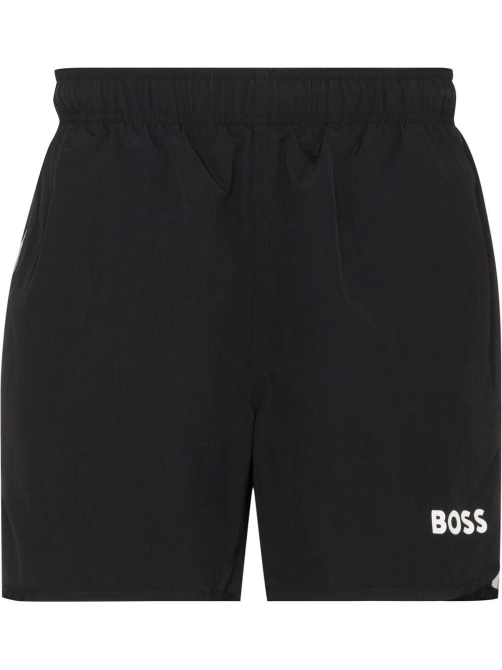 BOSS Swim Shorts Black - MAISONDEFASHION.COM