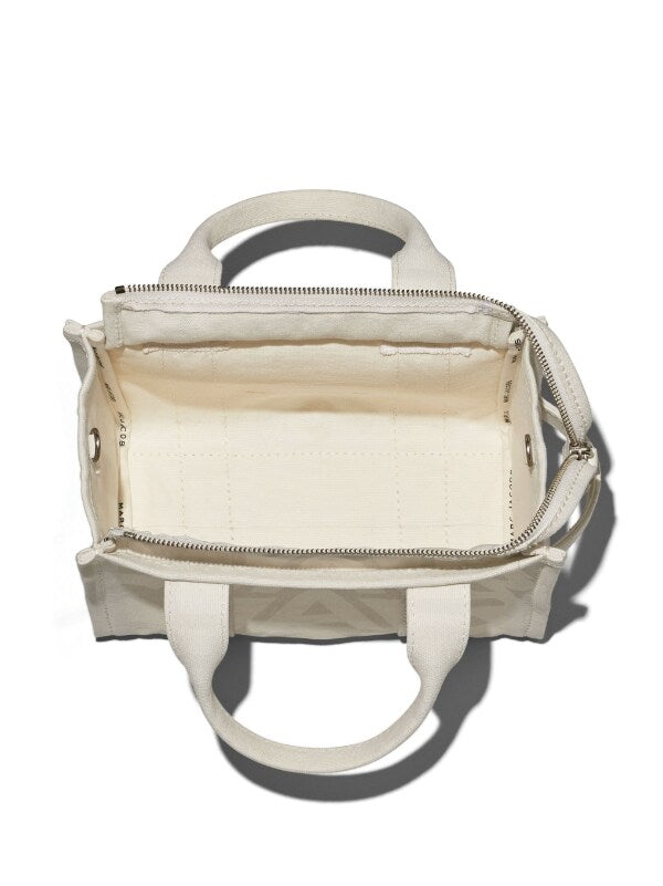 MARC JACOBS The Mini Tote Eggshell/Optic White - MAISONDEFASHION.COM