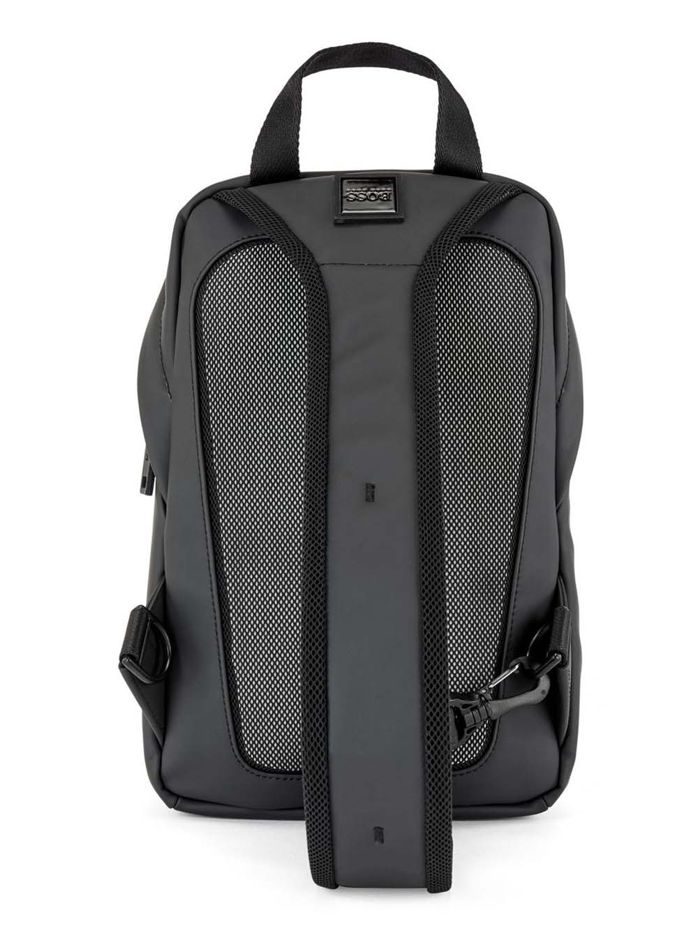 BOSS Leather Backpack with single strap - MAISONDEFASHION.COM
