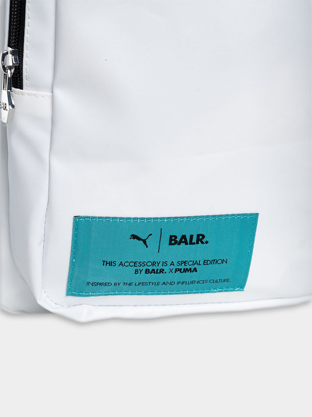 PUMA X BALR. Logo Backpack White - MAISONDEFASHION.COM
