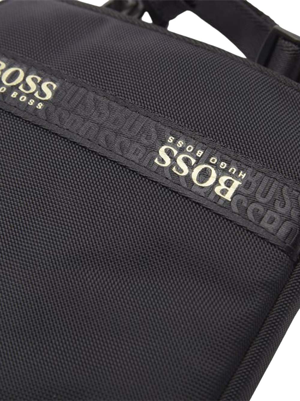 BOSS Crossbody pixel bag Black - MAISONDEFASHION.COM