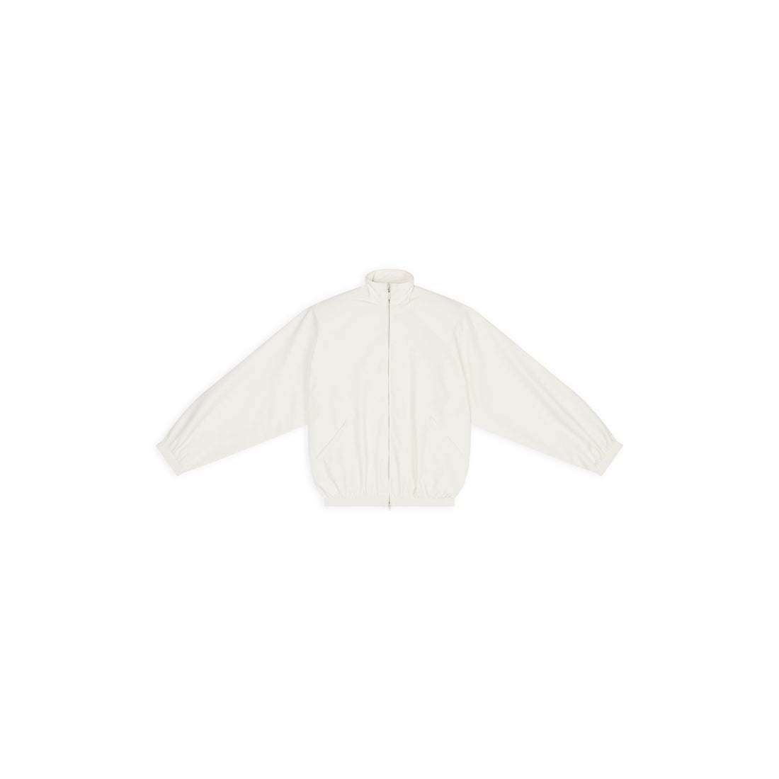 BALENCIAGA Zip Up Windbreaker Jacket White - MAISONDEFASHION.COM