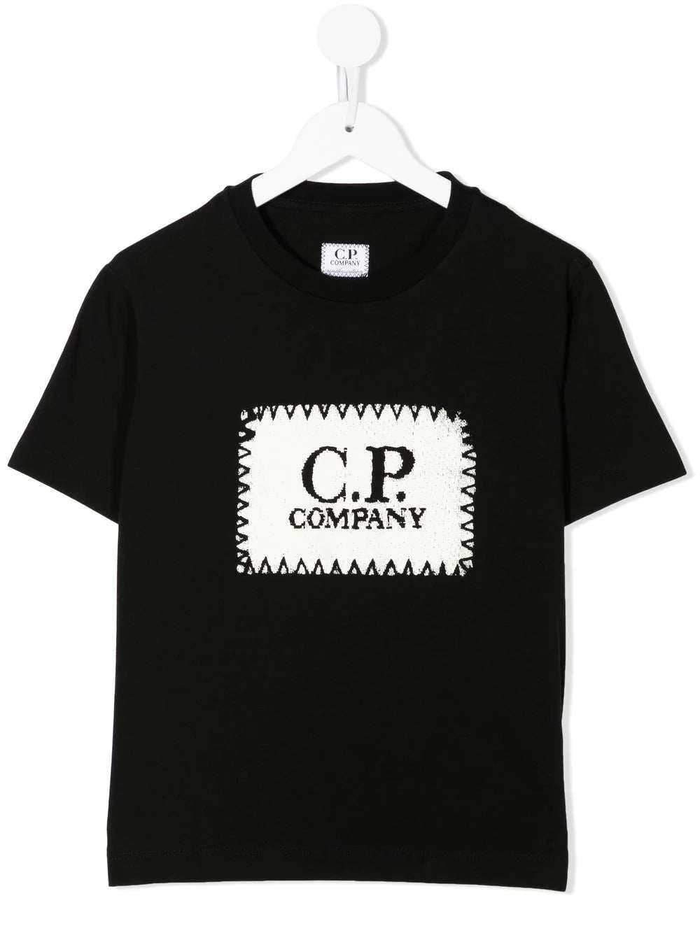 C.P COMPANY KIDS Logo-Print T-Shirt Black - MAISONDEFASHION.COM