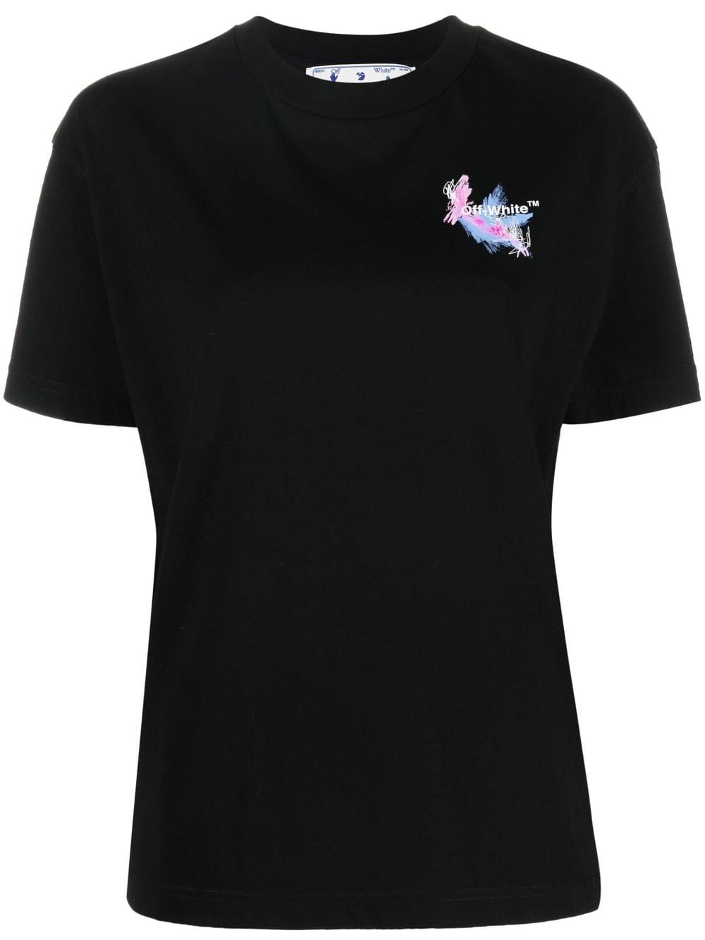 OFF-WHITE WOMEN Hotch Potch Arrow Casual T-Shirt Black - MAISONDEFASHION.COM