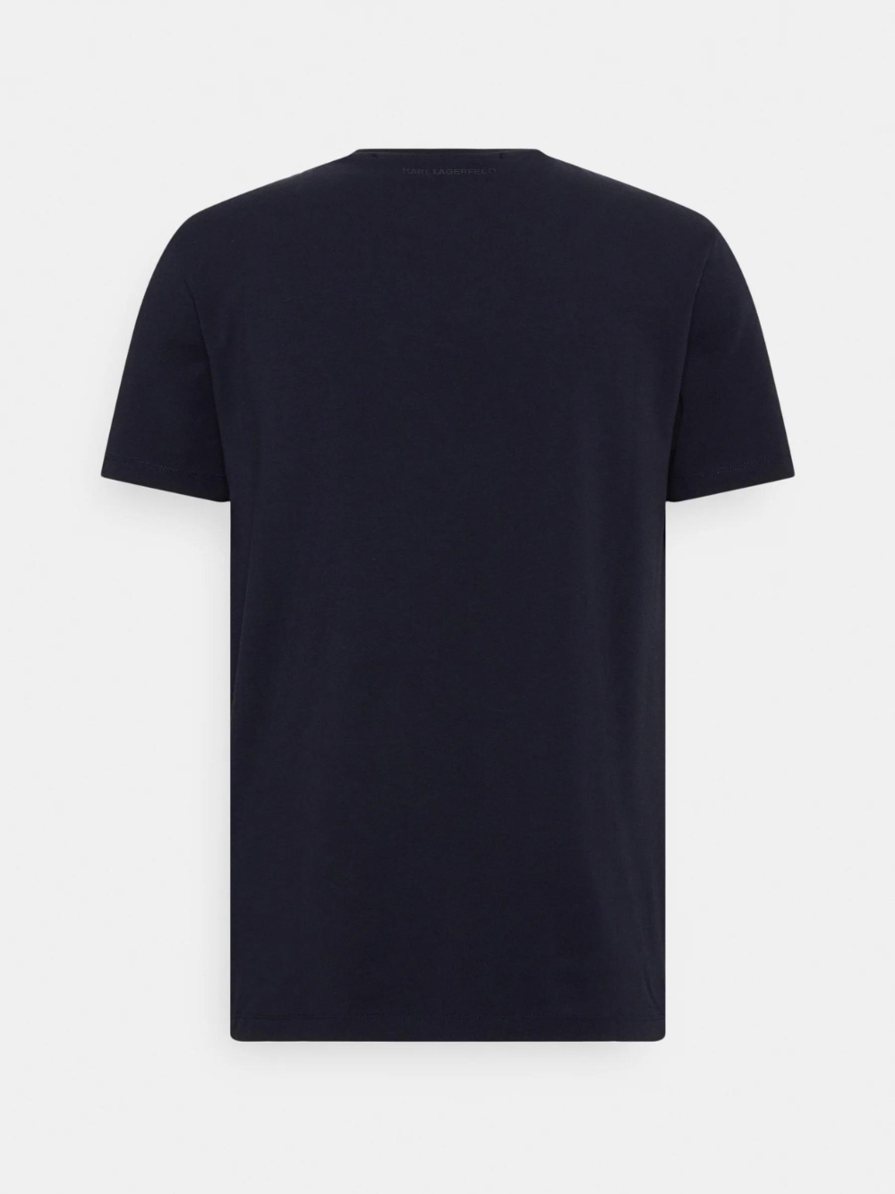 KARL LAGERFELD T-Shirt Crewneck With Metal Navy Blue - MAISONDEFASHION.COM