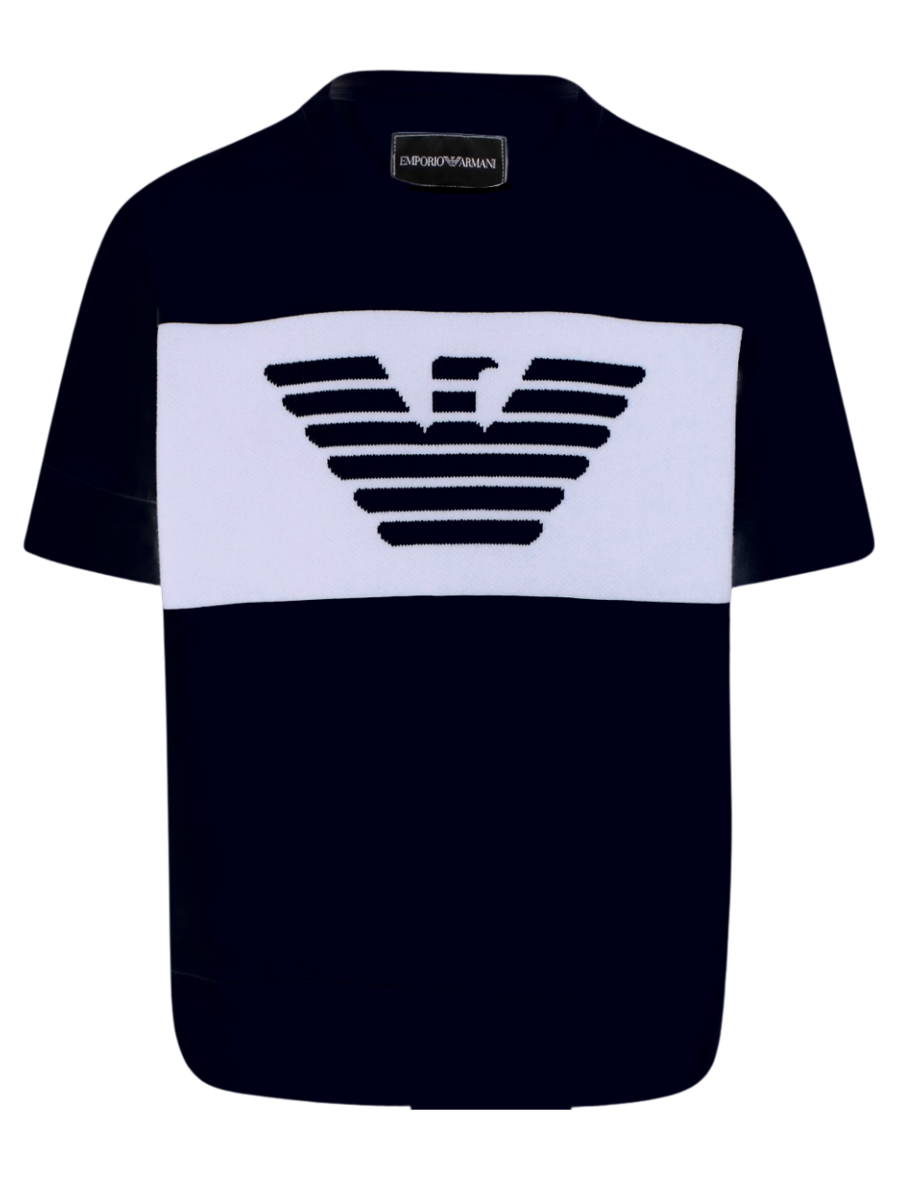 EMPORIO ARMANI KIDS logo T-shirt Navy - MAISONDEFASHION.COM