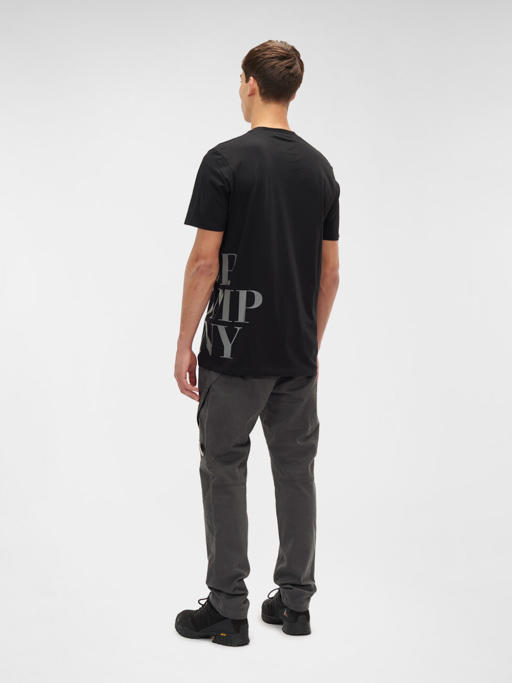 C.P COMPANY MEN 30/1 Jersey Gauze Black - MAISONDEFASHION.COM