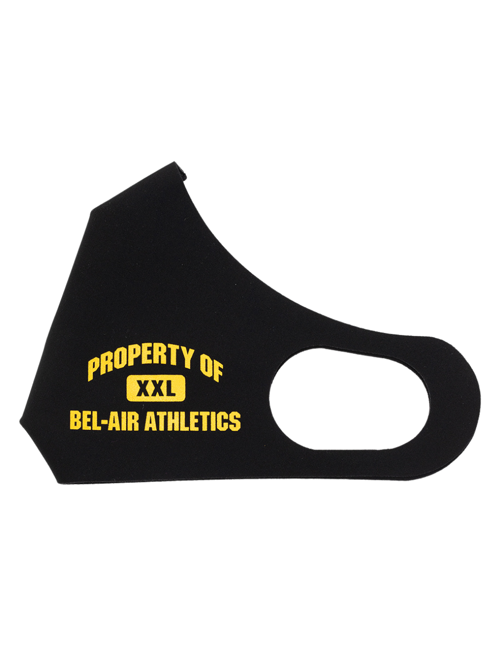 BEL-AIR ATHLETICS Logo Print Mask Black - MAISONDEFASHION.COM