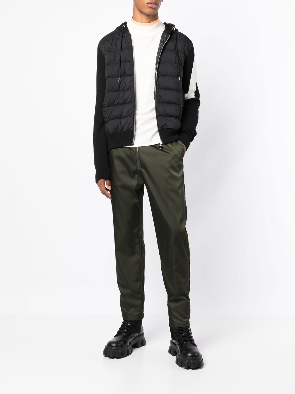 MONCLER Padded Hooded Jacket Black - MAISONDEFASHION.COM