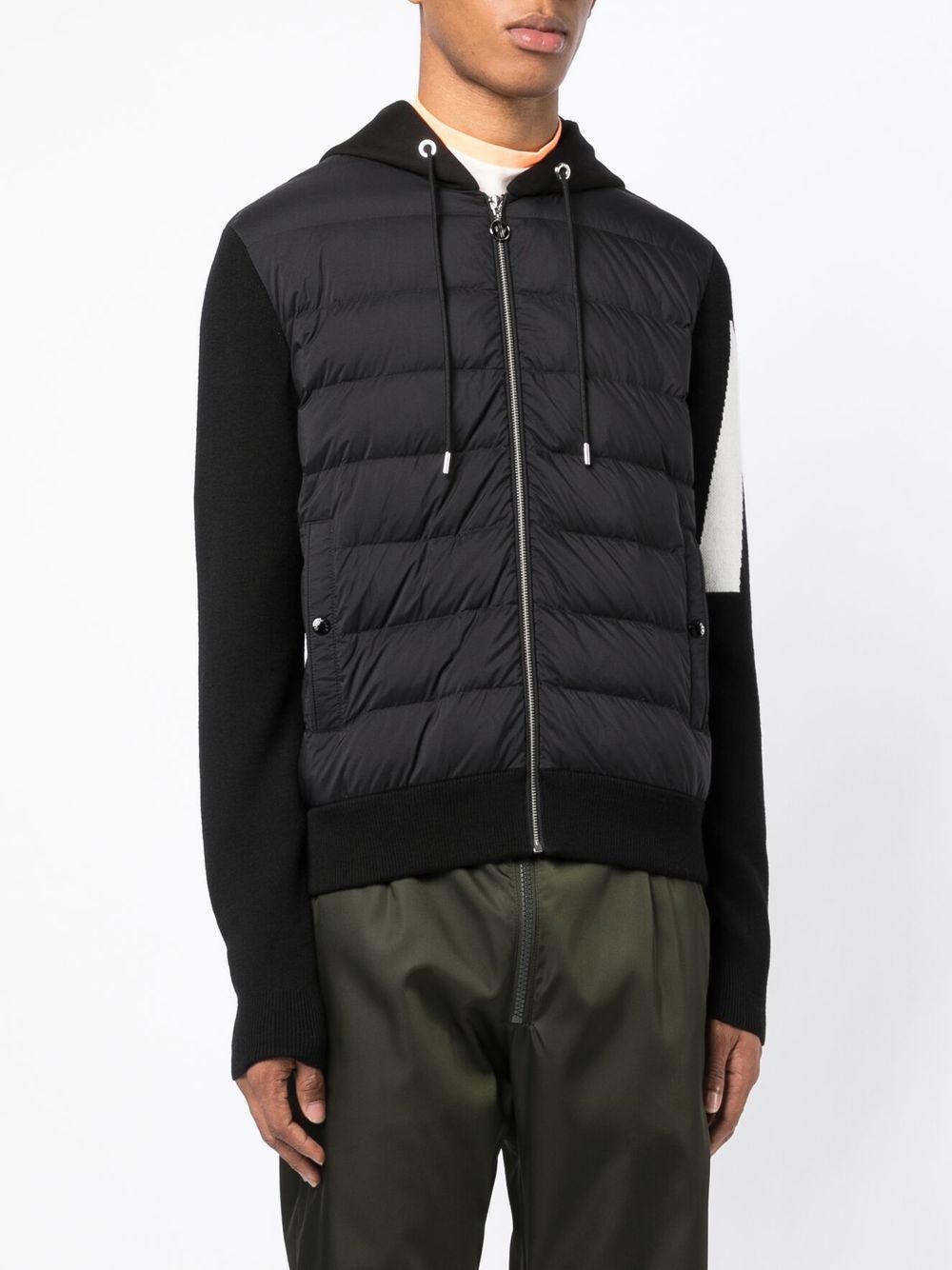 MONCLER Padded Hooded Jacket Black - MAISONDEFASHION.COM