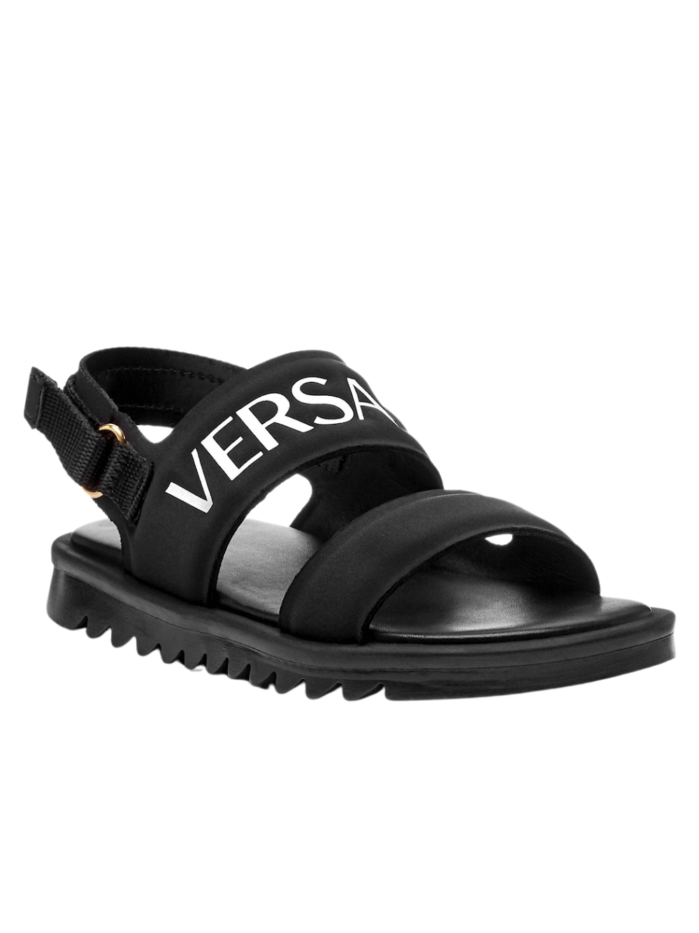 VERSACE KIDS Black Sandals - MAISONDEFASHION.COM